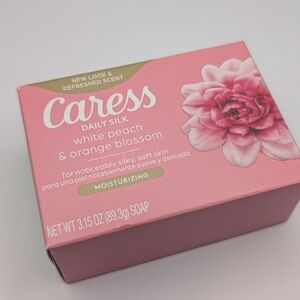New! Caress Daily Silk Soap with White Peach and Orange Blossom
